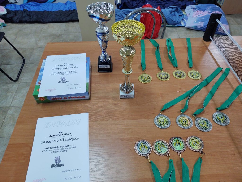 Puchary i medale ufundowane przez Marcina Białonia