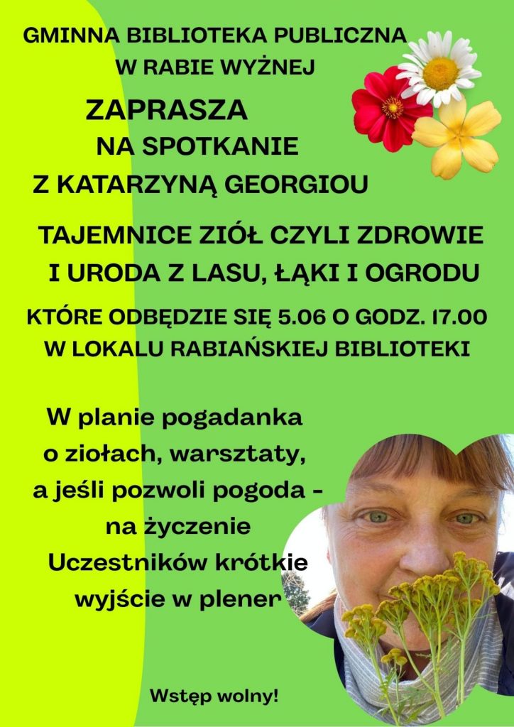 Plakat - tekst taki, jak w informacji o spotkaniu