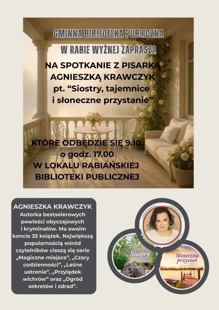 Plakat promujący spotkanie